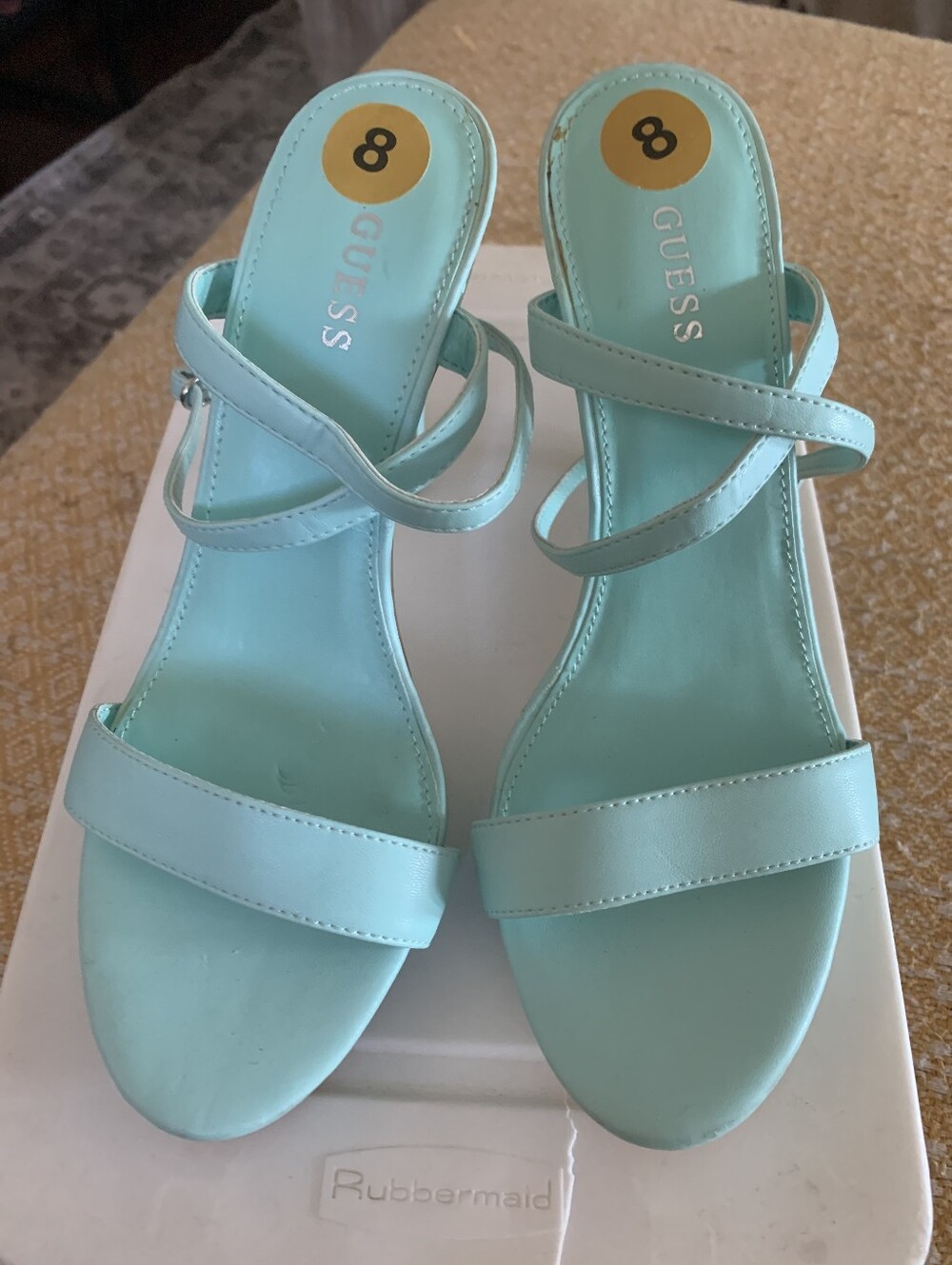 GUESS Aqua Strappy Heeled Sandals